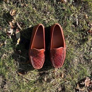 vintage brown/burgundy loafers
